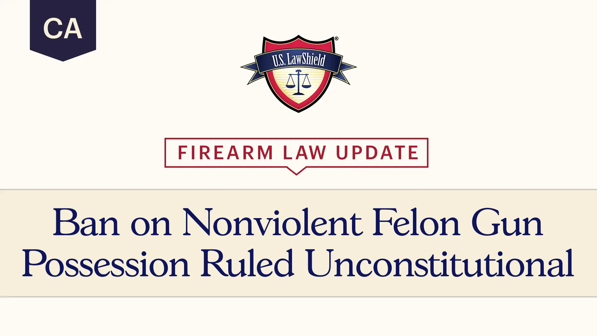 CA Nonviolent Felon Gun Possession Video Thumbnail